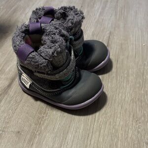 See Kai Run Black and Purple Kids Boots